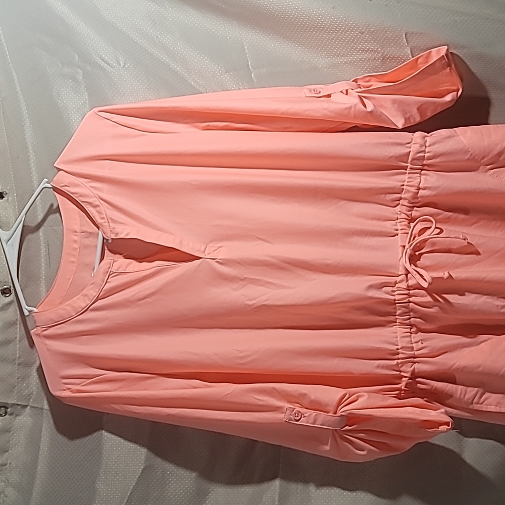 Woman's Large Neon Pink/Orange Throw On Top